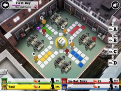 Mr. Ludo combines a classic board game and office work into one charming iOS game