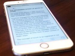 Safari Reader view and instant accessibility