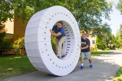 How to make a massive wheel out of iMac boxes