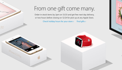Apple offering free next day delivery Dec. 23