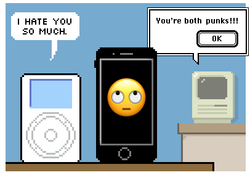 Comic: Happy Tenth Birthday to the iPhone From Your Big Brother