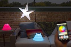 These solar-powered smart lanterns are perfect for patio entertaining!