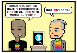 Comic: Touchscreen Macs and Mousy iPads