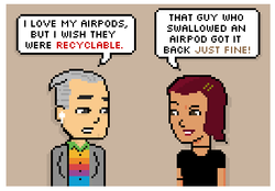 Comic: Airpods Are the Opposite of Super-Heroes
