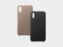 Protect your iPhone XS with a stylish Apple Leather Case at nearly 50% off