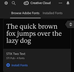 Adobe Creative Cloud now comes with thousands of iPhone and iPad fonts