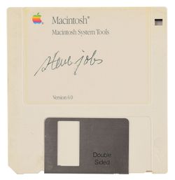 Got a spare $7,500? Put it to good use and buy a disk signed by Steve Jobs
