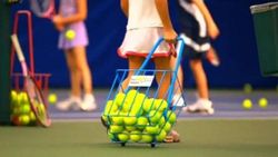 Keep all your tennis balls close as you practice