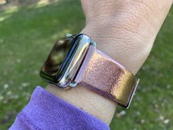 Your wrist will shine with LAUT's METALLIC Leather Strap for Apple Watch