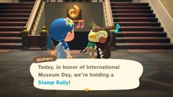 Collect stamps in your Animal Crossing: New Horizons Museums