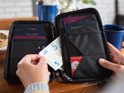Hitting the road? Get a travel wallet and keep your docs safe.