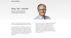 Greg Joswiak added to Apple's leadership page, Schiller updated to Fellow