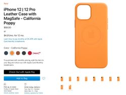 iPhone 12 Leather Case is available and you can already see MagSafe damage