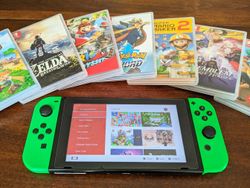 Changing between digital and physical games on Switch is easy