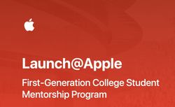 Apple is launching a new mentorship program for college students