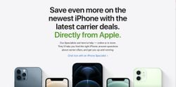 Apple launches new website to highlight iPhone carrier offers