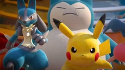 Battle with a team of Pokémon in a League of Legends like later this year 