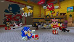 Sonic is celebrating his 30th birthday with a Minecraft debut!