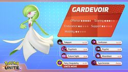Gardevoir is coming to Pokémon Unite today!