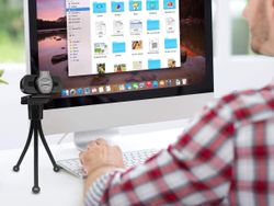 Position your webcam exactly where you need it with a mini tripod