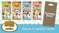 Nintendo announces a fifth series of Animal Crossing amiibo cards, new information coming soon