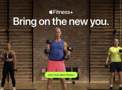 Fitness+ takes over Apple's homepage to get everyone motivated