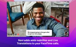 Navi uses SharePlay to bring live subtitles and translation to FaceTime