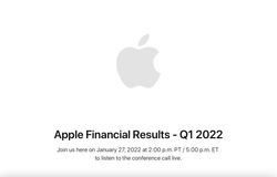 Apple will hold its Q1 2022 earnings call on Thursday, January 27