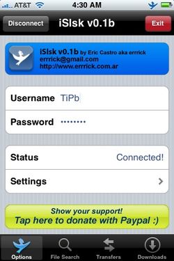 First Look: iSlsk, p2p client for iPhone
