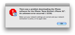 Updated: iPhone Firmware 2.0.2 Download Error? (-3256)