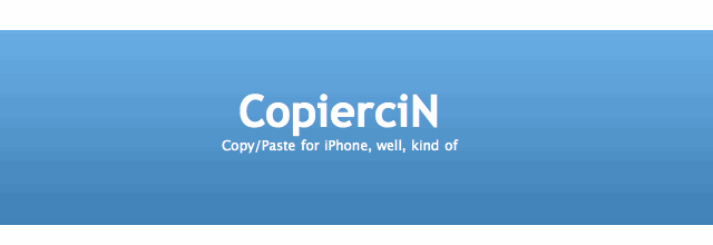 CopierciN: Another Attempt at Copy and Paste