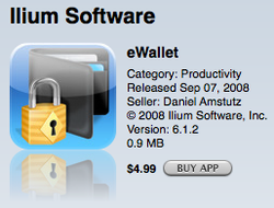 App Review: eWallet for the iPhone