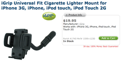 Review: iGrip Universal Fit Cigarette Lighter Mount for iPhone