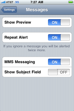 Updated: iPhone 3.0 Beta 5: MMS Now Hidden on AT&T