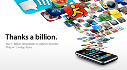 App Store Sells 1 Billion Apps.  With a B.
