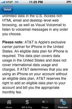 Another Warning From AT&T to iPhone Users with Non-iPhone Data Plans
