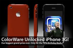 TiPb Birthday Bash: And the Unlocked ColorWare iPhone 3G Winner is...