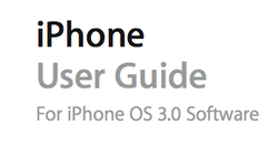 Apple Releases iPhone 3.0 User Guide PDF