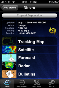 App Review: Hurricane Tracking for the iPhone