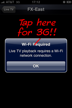 Updated: EyeTV App Error Allows Streaming TV over 3G?
