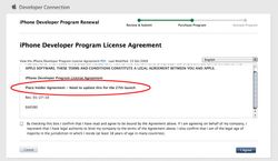 iPhone Developer Program Licence Leaks! "Need to update this for the 27th Launch"