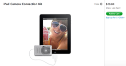 iPad Camera Connection Kit Gets Shipping Date - Late April