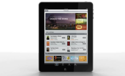 iPad TV Commercial Shows iBooks Pricing, NYT Best Seller Button, My Documents, Smudge/Camera