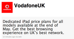 Vodafone UK and O2: iPad 3G price plans coming end of May