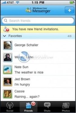 Windows Live Messenger coming to iPhone and iPod touch