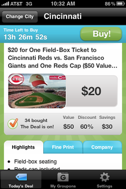 Groupon for iPhone - app review