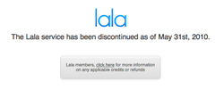 Streaming media service Lala goes byebye, will iTunes.com take its place?
