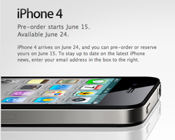 iPhone 4: $199/16GB, $299/32GB, available June 24 in US, France, Germany, UK, Japan