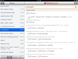 WolframAlpha for iPad - app review