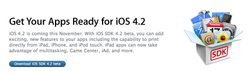 Apple tells developers to get their apps ready for iOS 4.2